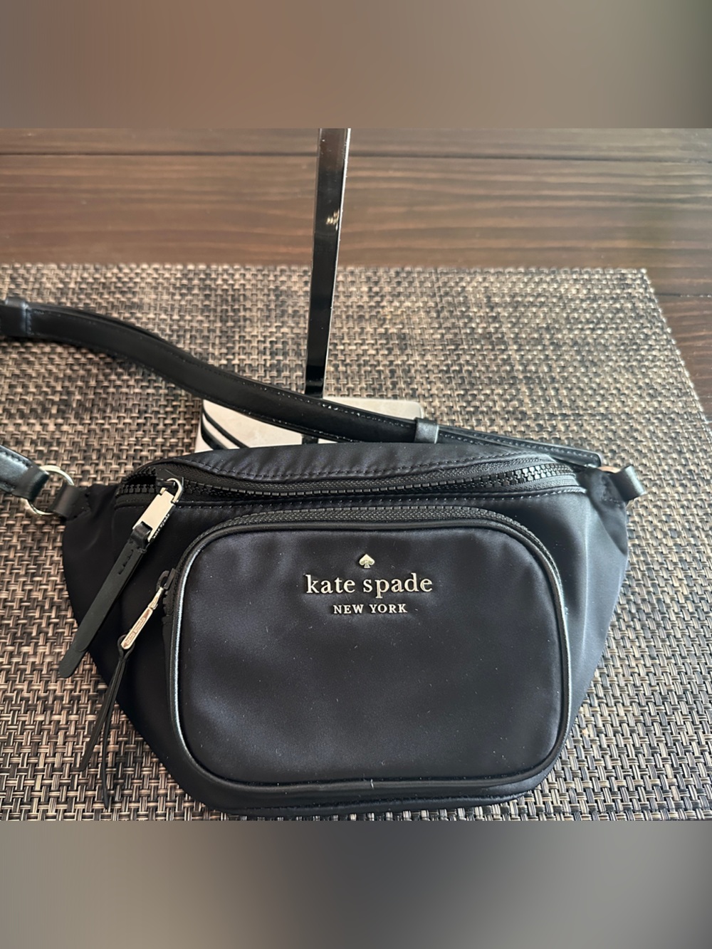 Kate Spade Black Dorien Nylon Belt Bag